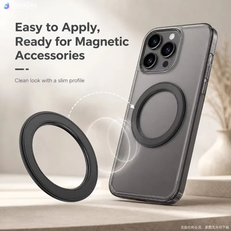 Phone Accessories Useful - Soporte Magnético para Teléfono con Anillo