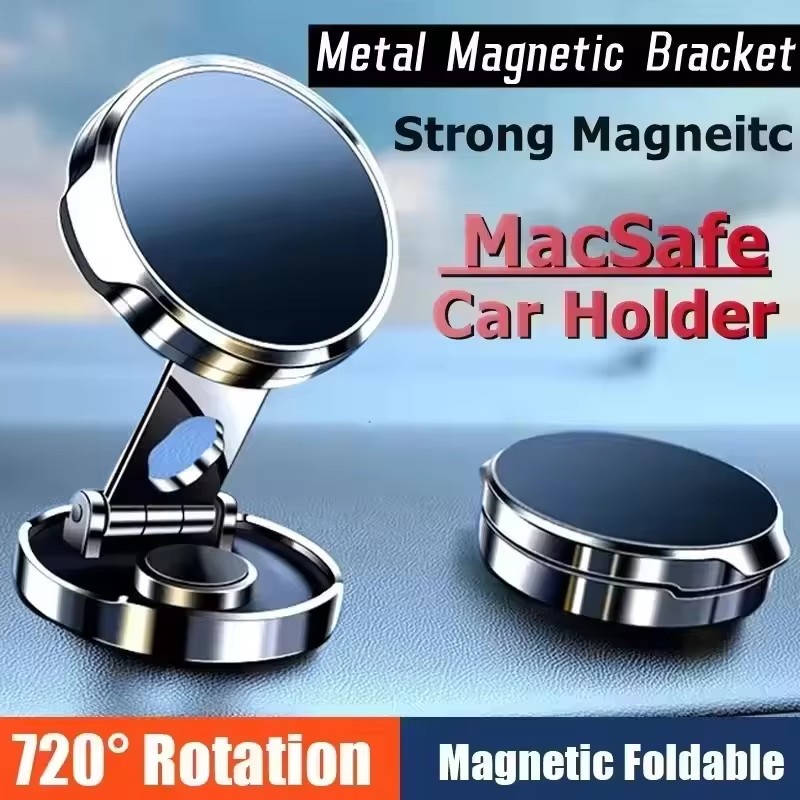 Phone Accessories Useful - Soporte Magnético Plegable Redondo para Automóvil,